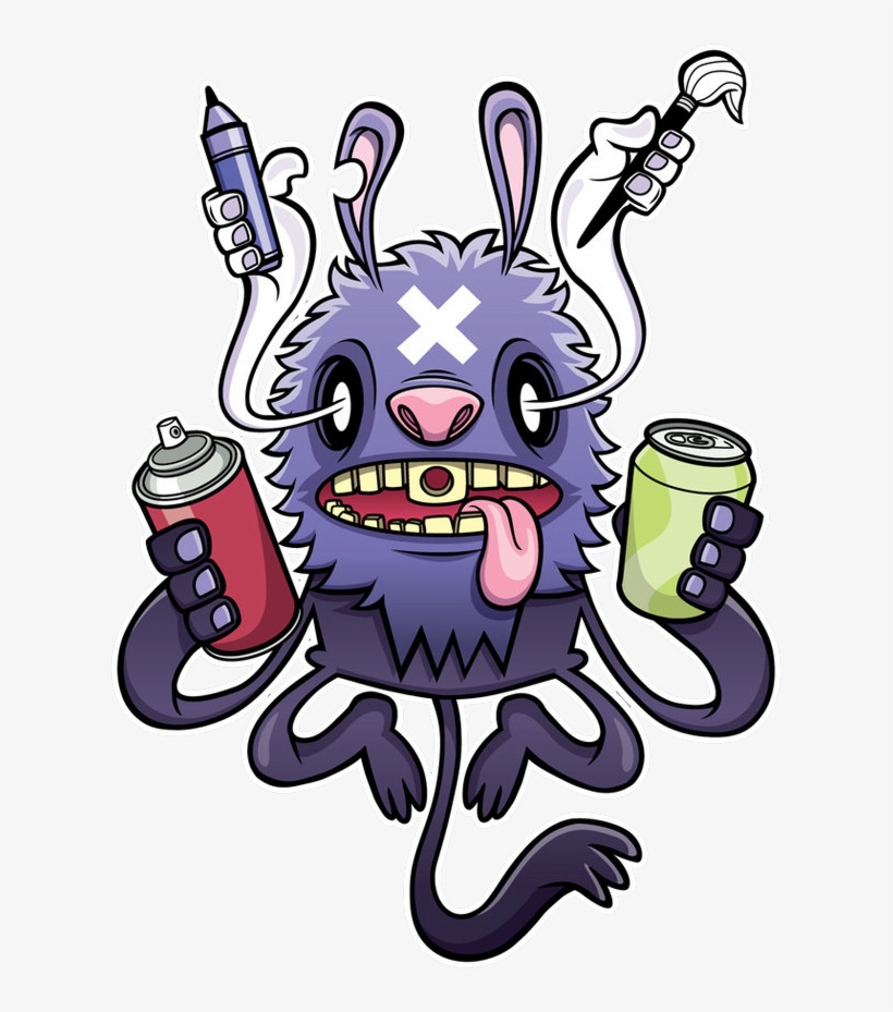 Download Deadmau5 Drawing Graffiti Svg Freeuse Stock Imagenes De Monstruos De Graffiti Free Transparent Png Download Pngkey
