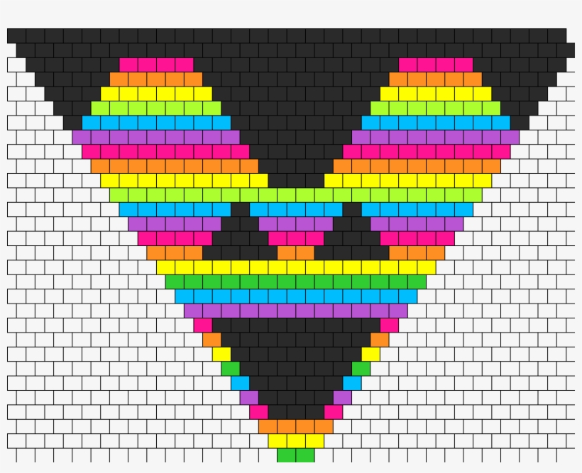 Rainbow Deadmau5 Bandana Bead Pattern - Bruges, transparent png #5332859