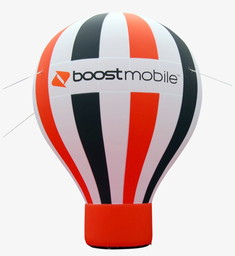 Boost Mobile Giant Inflatable Advertising Balloon - Hot Air Balloon, transparent png #5333208