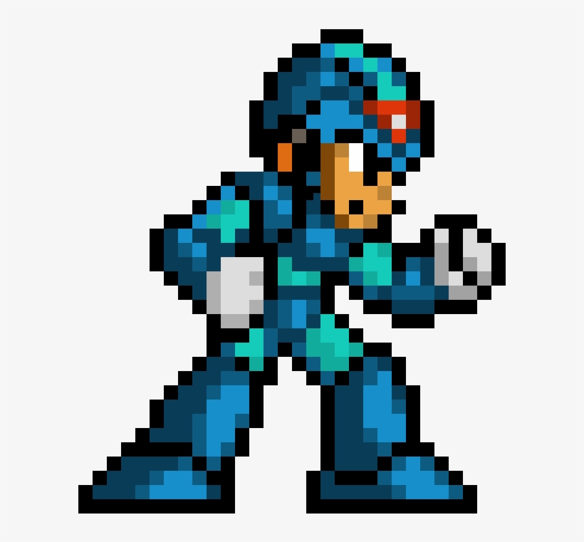 Megaman X Pixel Art - Megaman X Sprite Png, transparent png #5333923