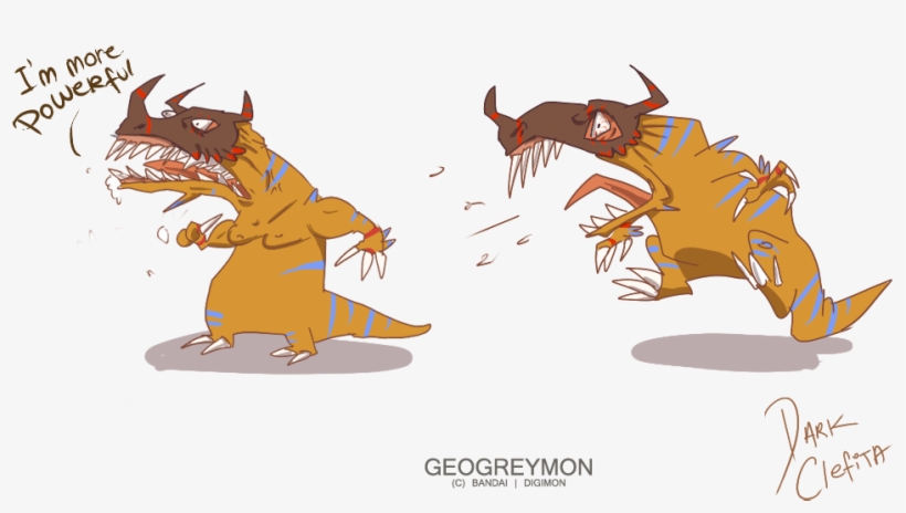 Geogreymon By Dark Clefita - Dark Geogreymon, transparent png #5336030