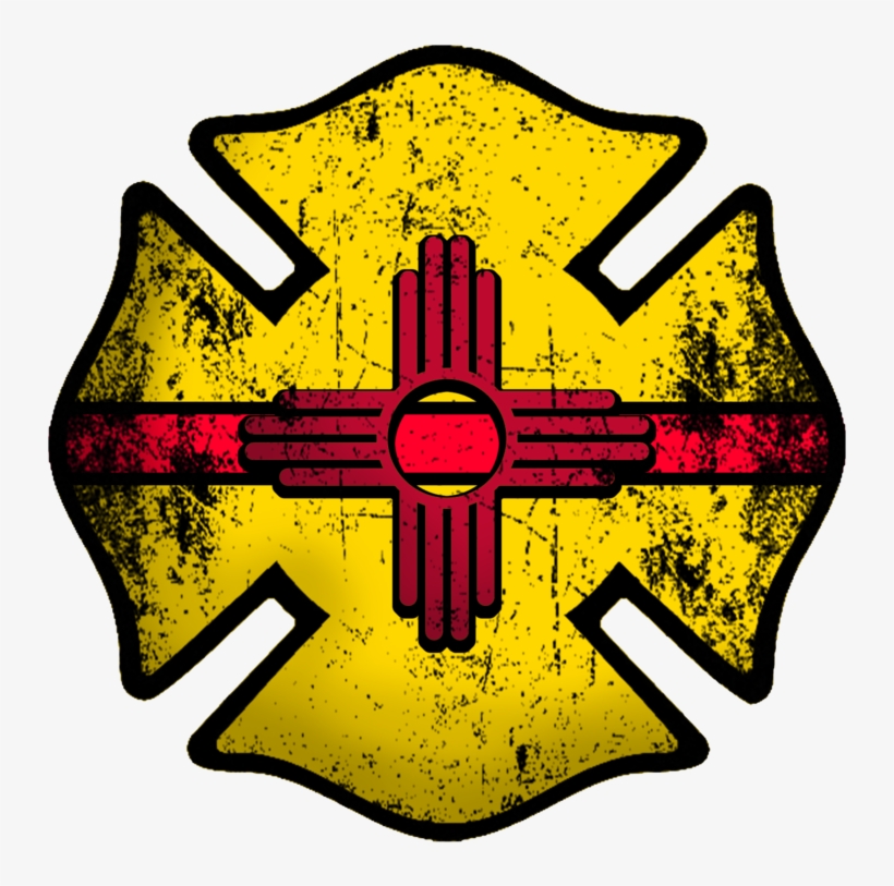 New Mexico Firefighter Decal - Wildland Firefighter Maltese Cross, transparent png #5336190