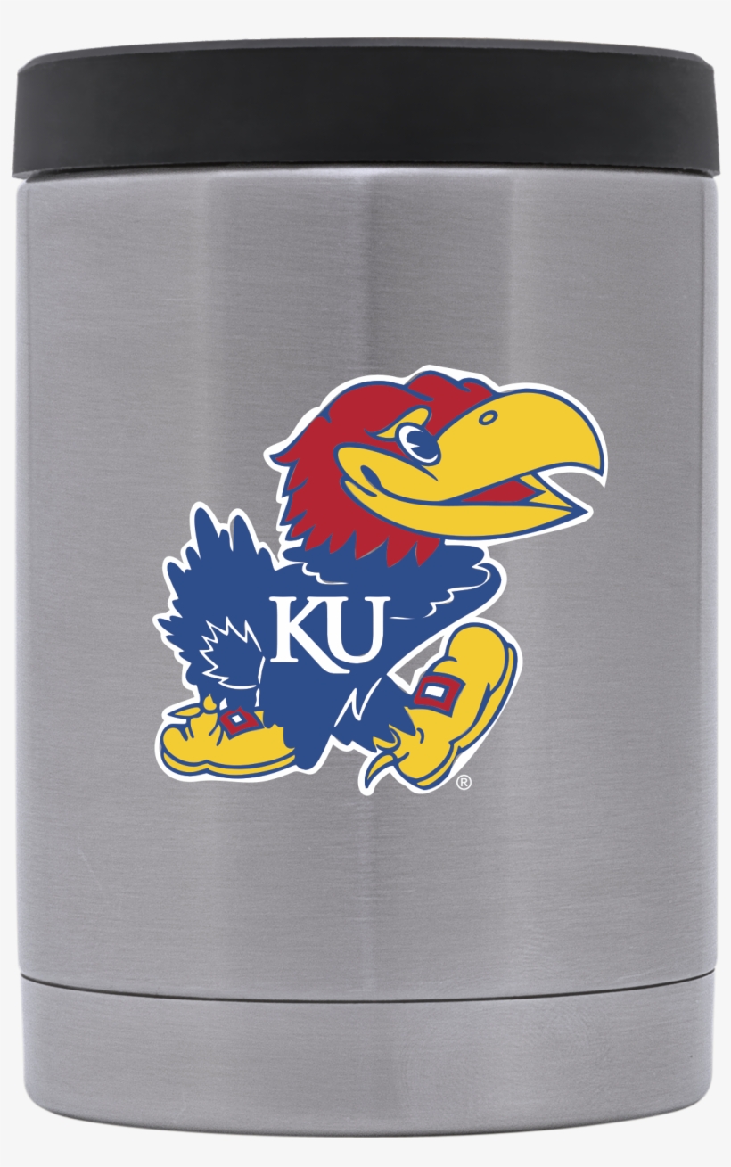 Kansas Jayhawks Stainless Steel Jacket Can/bottle Holder - Kansas Jayhawks, transparent png #5339504