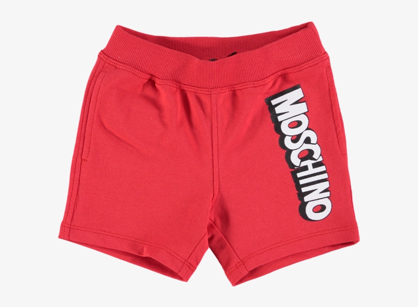 Babies Logo Print Shorts Red , Black & White, transparent png #5340143