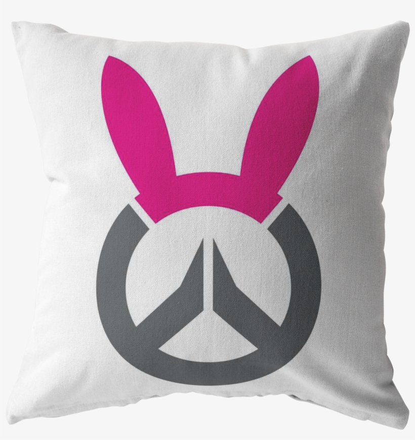 Va Bunny Logo Pillow - Overwatch Logo All Black, transparent png #5340646
