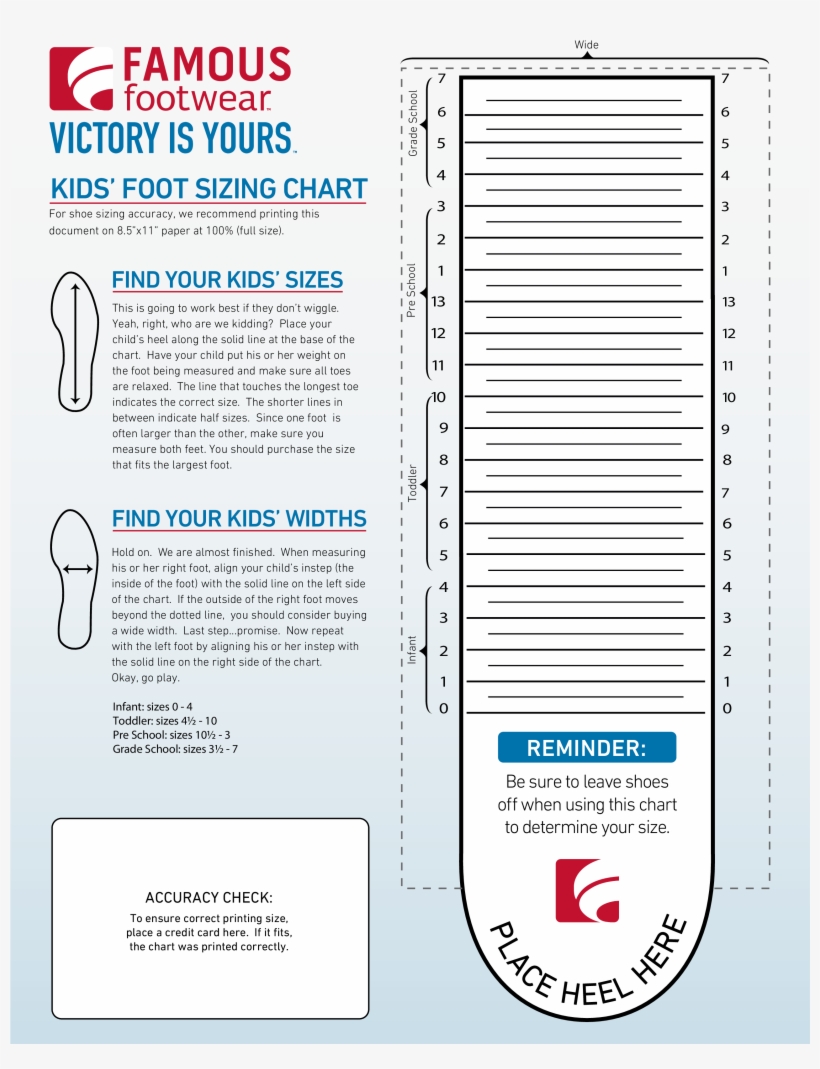 skechers size chart pdf