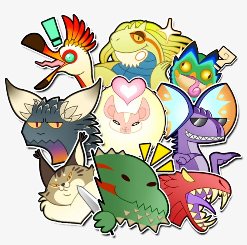 Monster Hunter Sticker Pack By Daiz0 - Monster Hunter, transparent png #5342089
