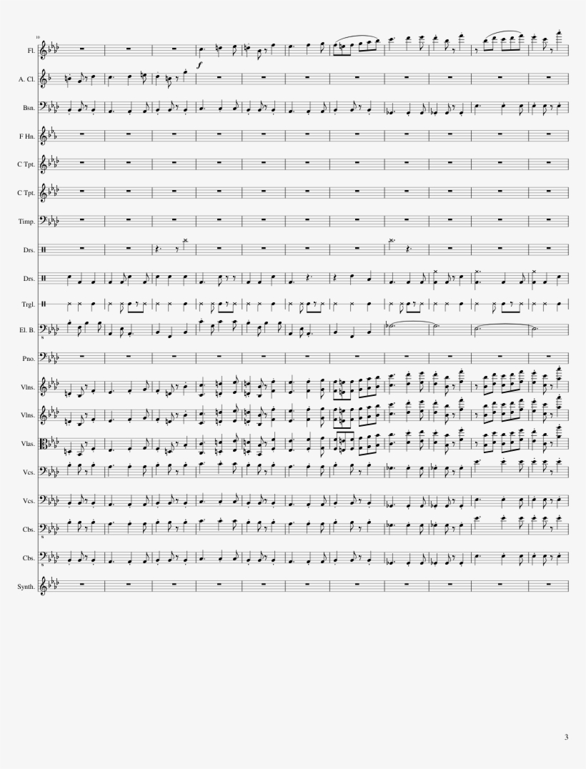Hunter's Chance Sheet Music Composed By Composed By - Music, transparent png #5344008
