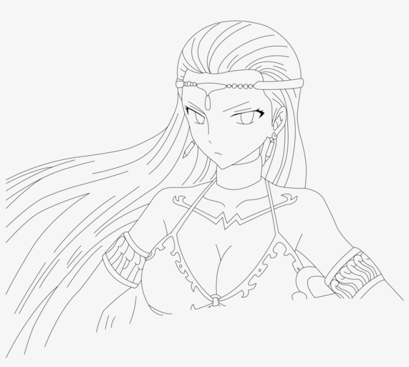 Library Fairy Tail Line Art - Line Art, transparent png #5344542