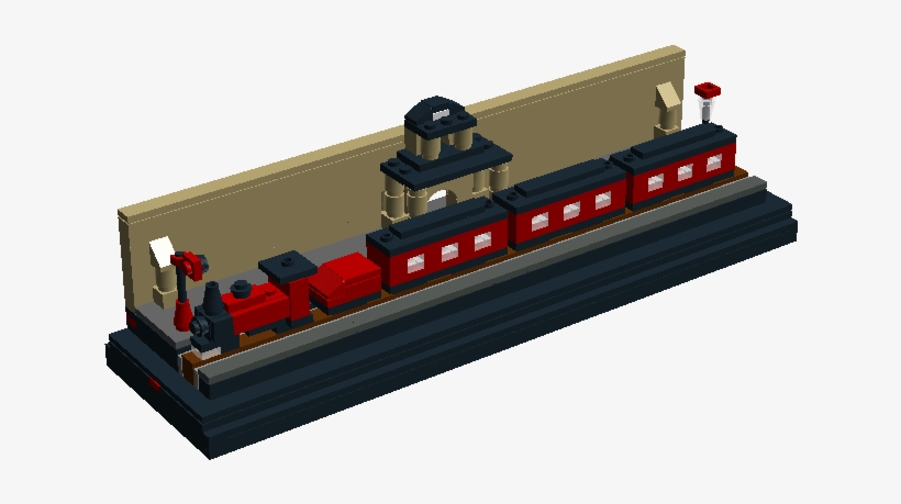 Hogwarts Express With Kings Cross Platform 9 3/4 - Lego Mini Hogwarts Express, transparent png #5344895