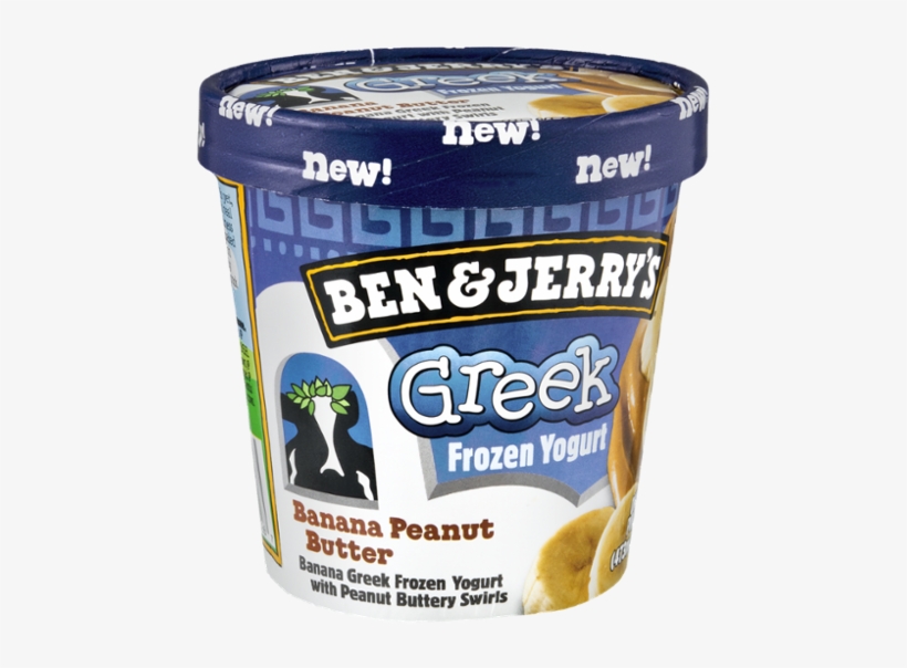 Ben And Jerrys Frozen Yogurt, Greek, Banana Peanut, transparent png #5345703