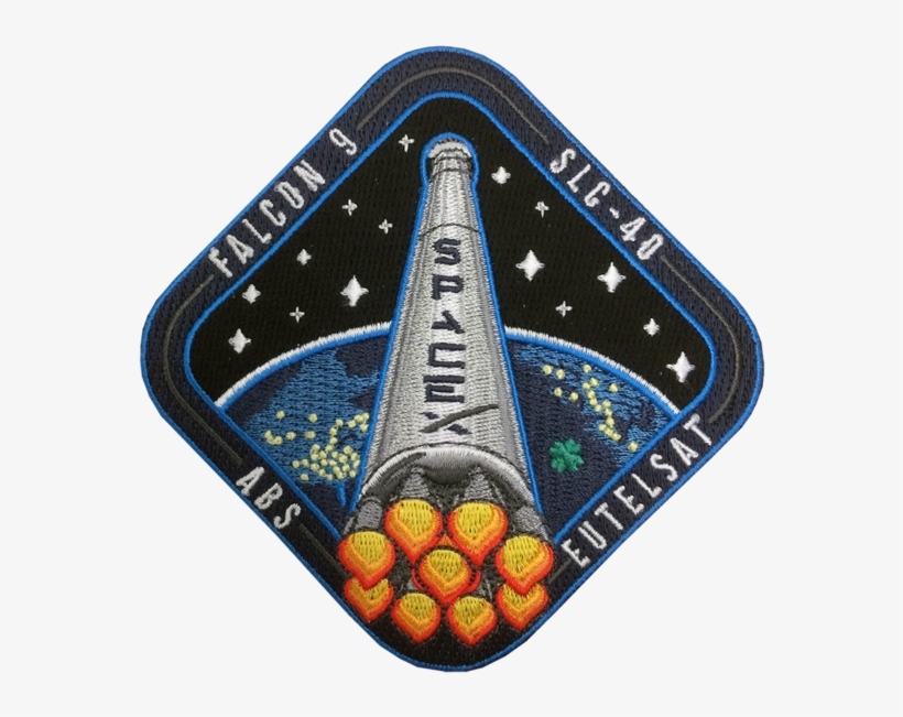 Spacex Eutelsat Abs / Slc-40 Patch - Falcon 9, transparent png #5346311