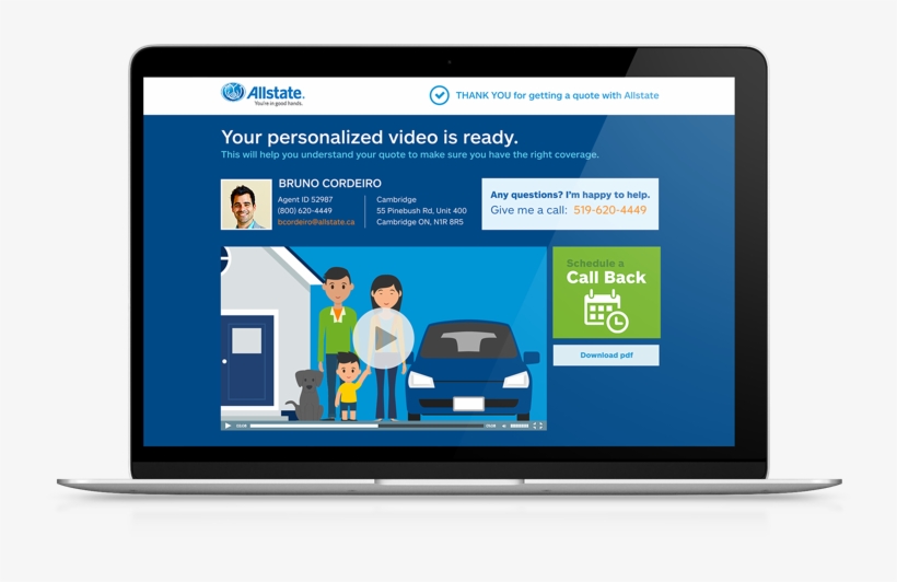 Allstate Auto Insurance - Online Advertising, transparent png #5347414