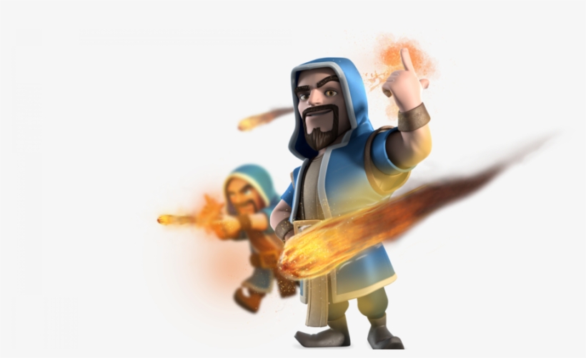 Clash Royale Wizard Clipart Clash Royale Clash Of Clans - Clash Of Clans Wizard Png, transparent png #5349659