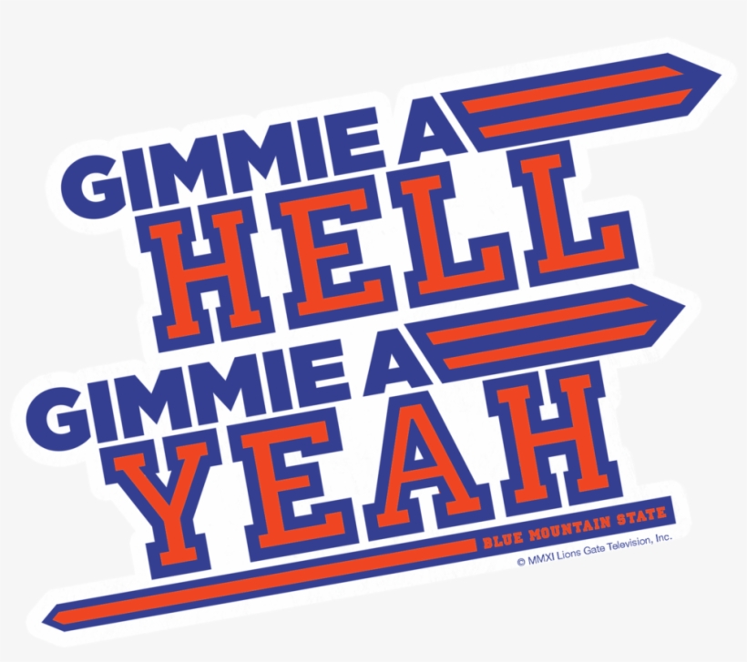 Blue Mountain State Gimme Hell Yeah Mug, transparent png #5350202