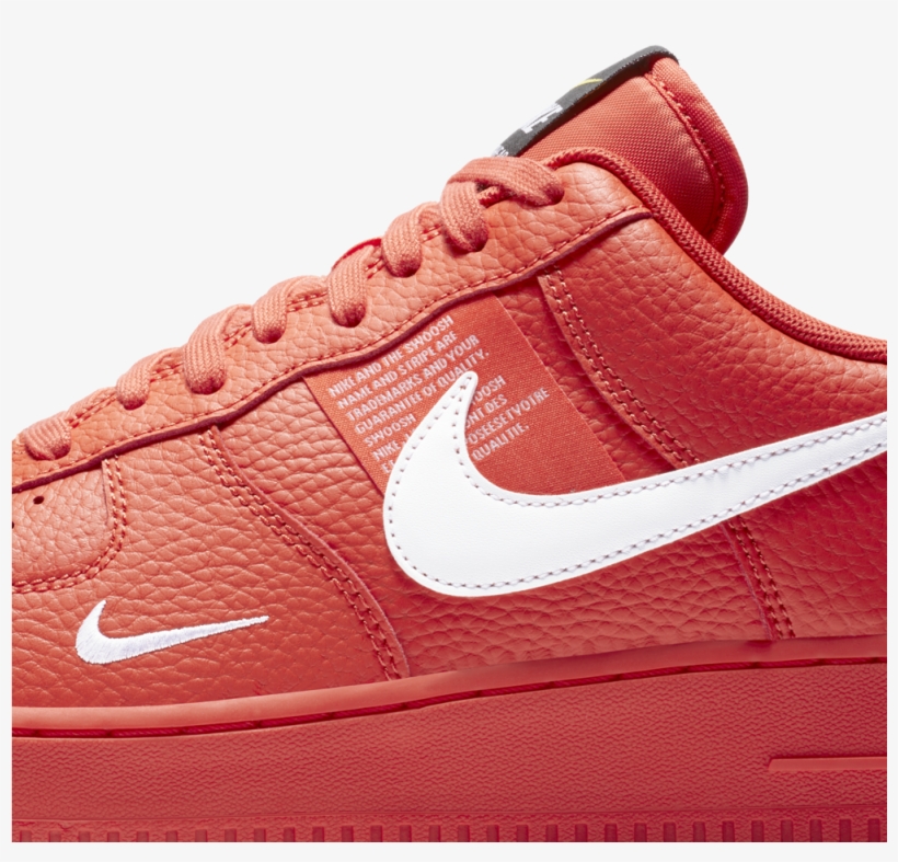 Nike Air Force 1'07 - Nike Air Force 1 07 Lv8 Utility Team Orange White, transparent png #5350898