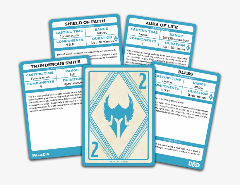 Paladin - D&d Spellbook Cards Paladin Deck, transparent png #5352889
