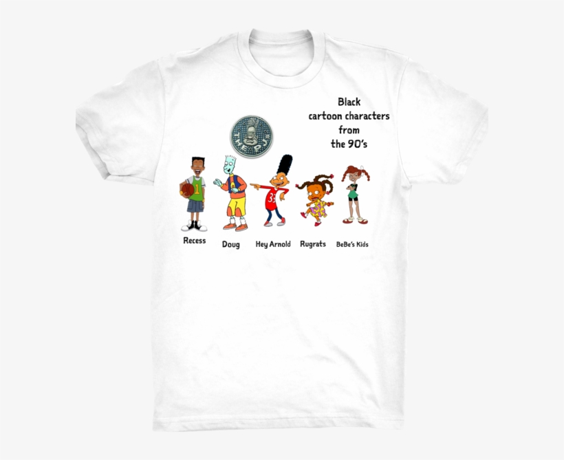 Black Cartoons Tee - Cartoon, transparent png #5353446