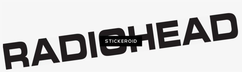 Radiohead Wordmark Logo - Sticker, transparent png #5353719