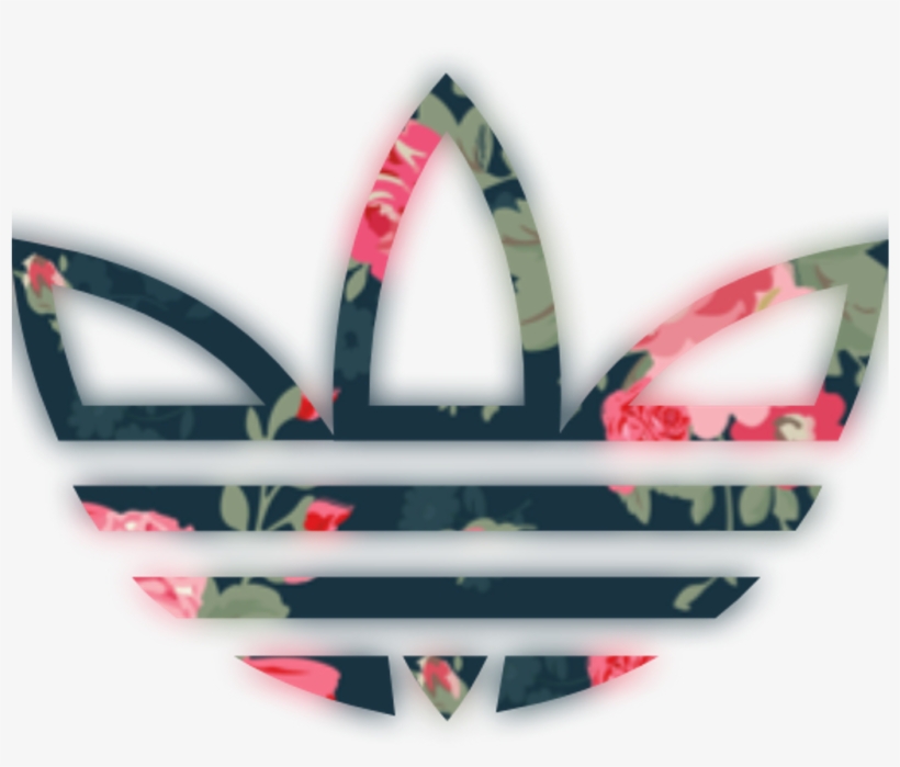 Adidas Logo Brand Clothing Floral Tumblr Picsartfreetoe - Logo Adidas Tumblr Png - Free Transparent PNG PNGkey