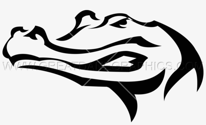 Banner Freeuse Gator Head - Gator Head Clipart, transparent png #5356894