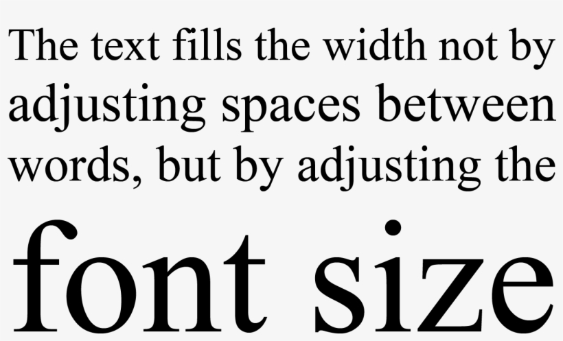 Text Made To Fit A Given Width Causes Each Line, After - Font, transparent png #5356895