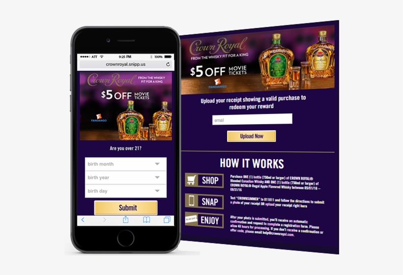 The Crown Royal Company Wanted Consumers To Purchase - Crown Royal, transparent png #5357944