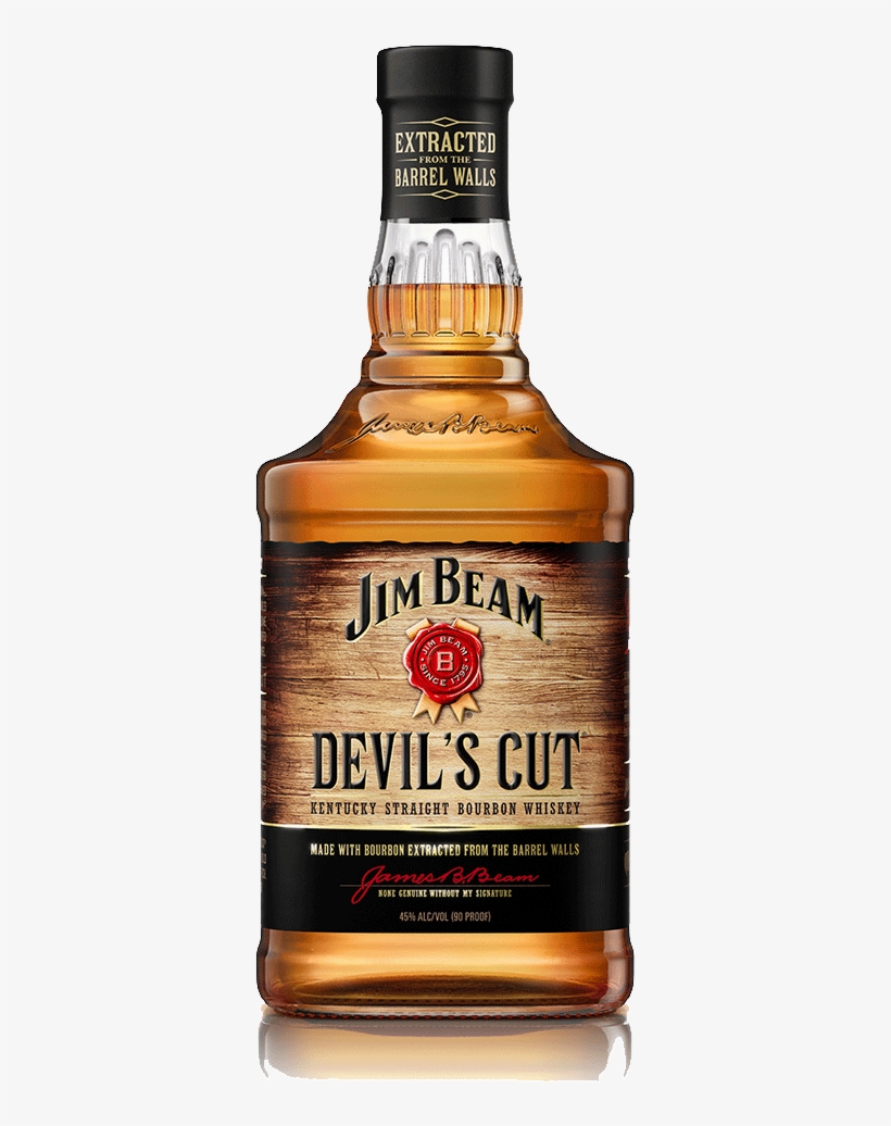 Jim Beam Devils Cut Kentucky Straight Bourbon Whiskey - Jim Beam Devils Cut Whiskey, transparent png #5357947