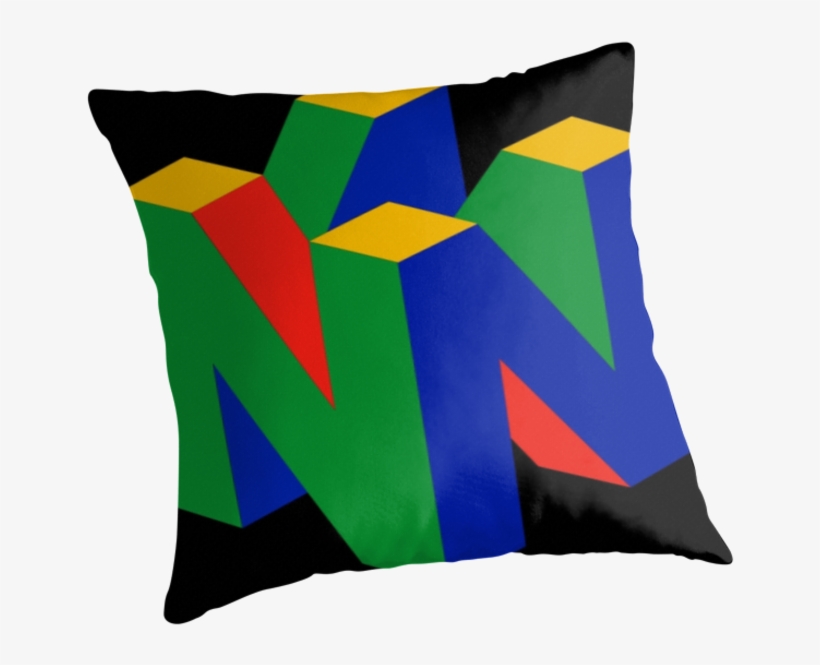 N64 Logo - Throw Pillow, transparent png #5359352