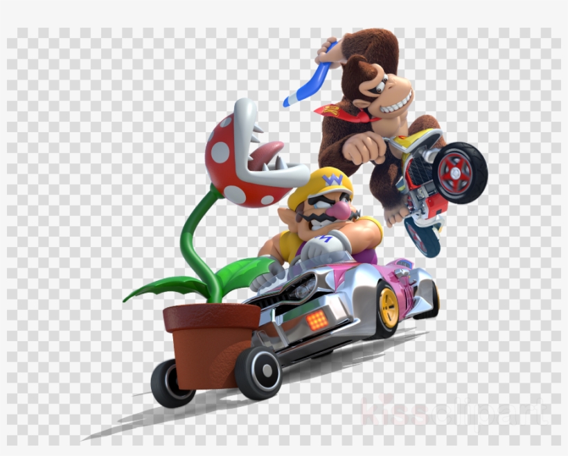 Lb International Rmk2728scs Mario Kart 8 Peel Clipart - Mario Kart 8 Deluxe Wario, transparent png #5359655