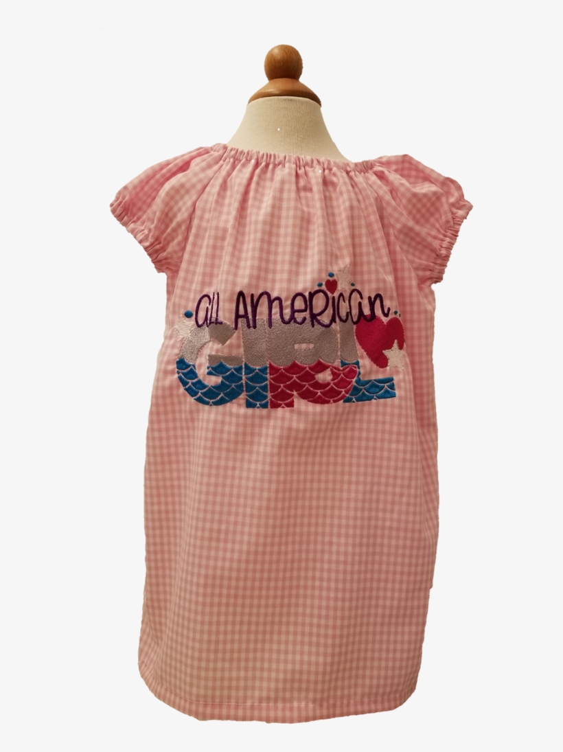 All American Girl Peasant Dress - Patchwork, transparent png #5360603