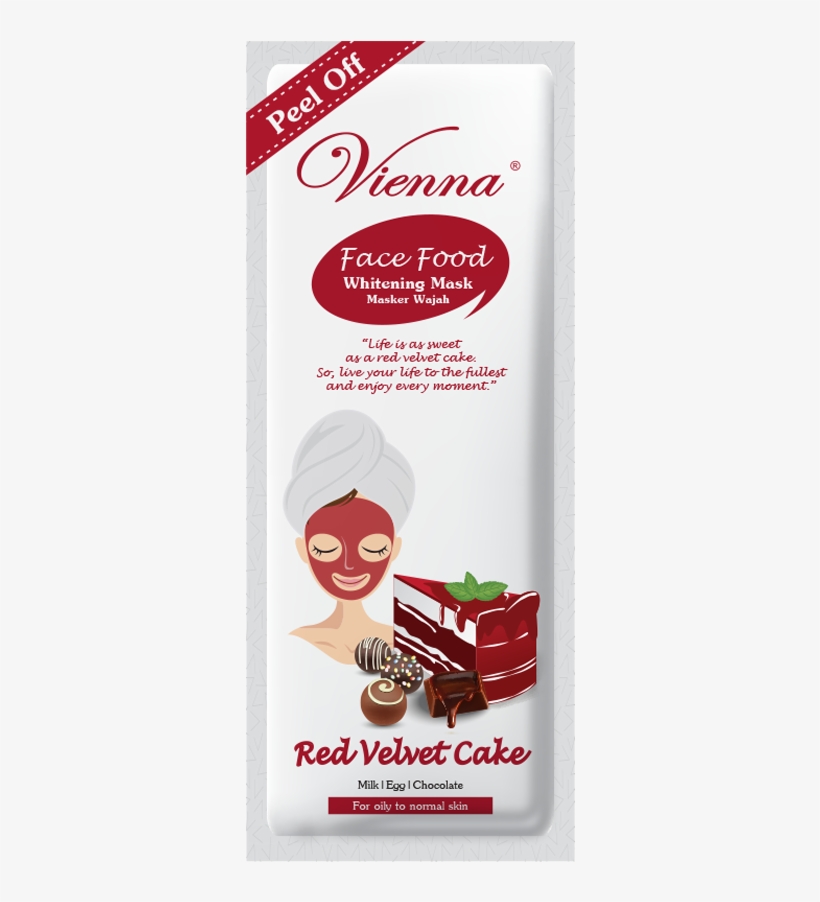Vienna Face Food Red Velvet - Vienna Face Food Whitening Mask, transparent png #5360853