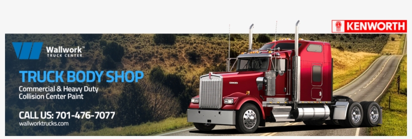 Wallwork Collision Center - Trailer Truck, transparent png #5361229