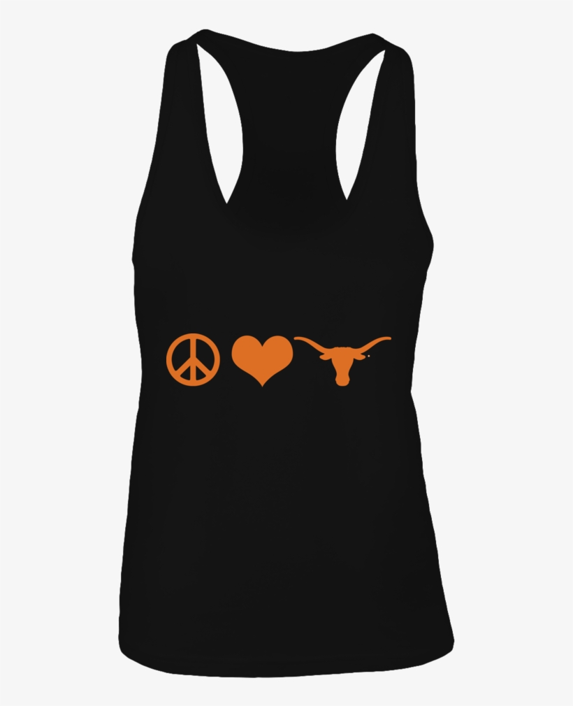 Peace Love Ut Longhorns T-shirt, Peace Love Longhorns - Texas Longhorns Alright Alright Alright, transparent png #5362386