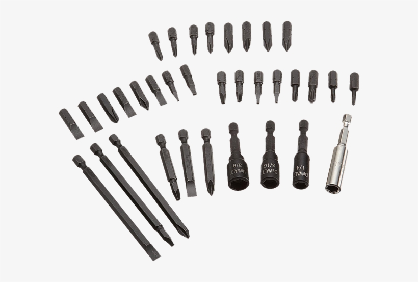 Dewalt Dw2153 Impact Ready Accessory Set - Dewalt Dw2153 Impact Ready Accessory Set, 34-piece, transparent png #5363414