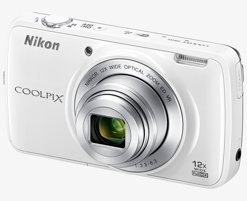 Nikon Coolpix S810c With Android Continues Connectivity - Nikon Coolpix S810c Digital Camera (white), transparent png #5363767