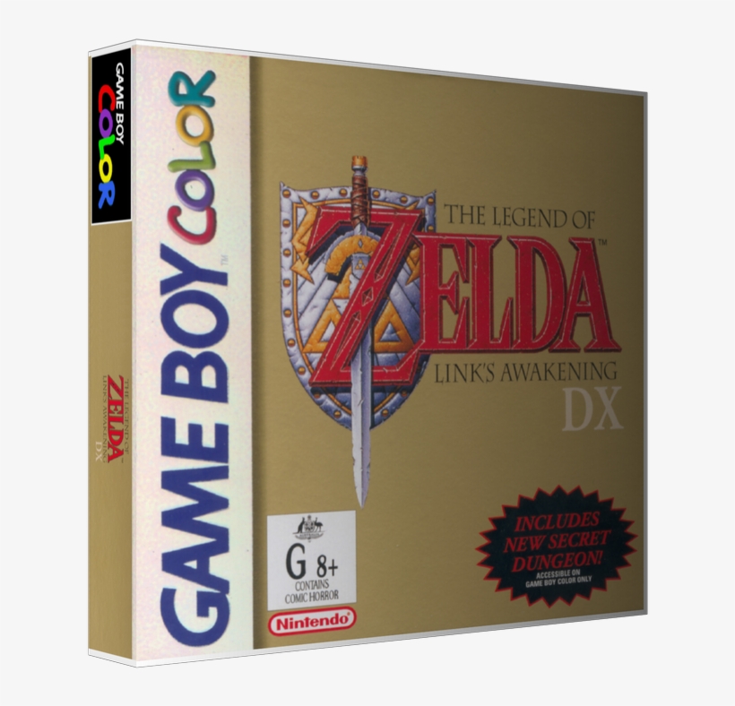 Gameboy Color Legend Of Zelda Links Awakening Dx Game - Free Transparent PNG Download - PNGkey