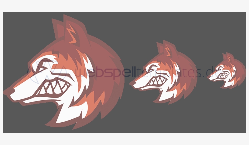 Clan Logo Vector Sizes L031 Mascot Wolf - Angry Fox Png, transparent png #5365330