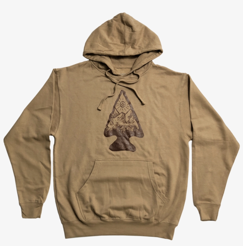 "arrowhead" Sandstone Midweight Pullover Hoodie - Ucsb 1 4 Zip Sweatshirt, transparent png #5365614