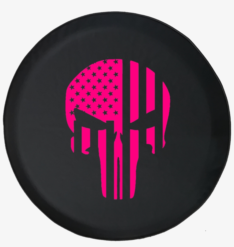 Tire Cover Pro American Flag Vertical Military Punisher - Jeep Wrangler Jk Spare Tire Cover 70th, transparent png #5365691