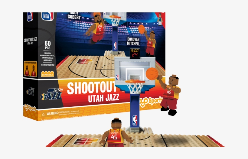 Utah Jazz It Up With Their Unique City Uniform Shootout - Milwaukee Bucks 3 Point Shot Buildable Set Multi, transparent png #5365901