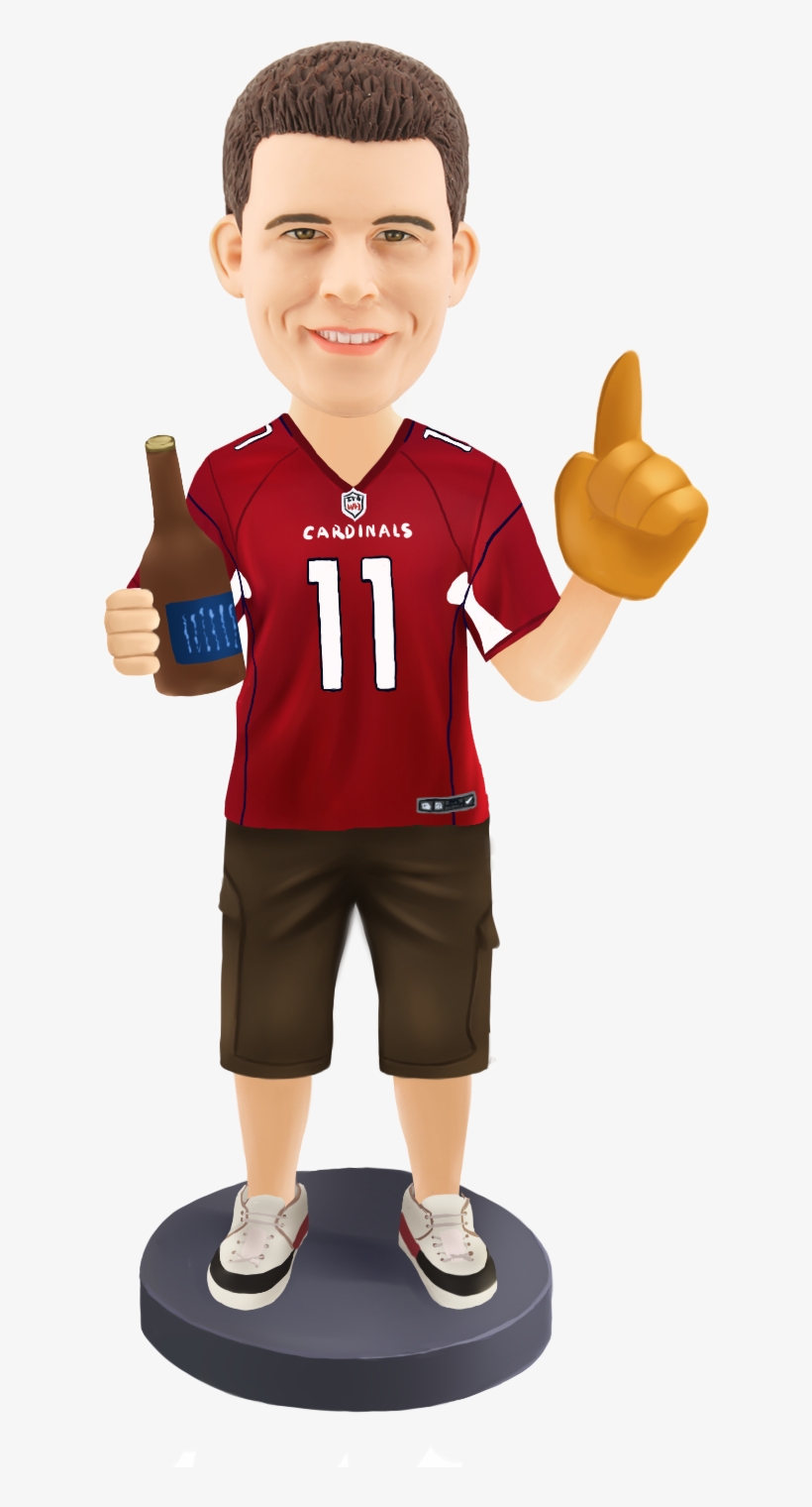 Customized Football Fans Bobblehed Arizona Cardinals - Sports Bobble Head Png, transparent png #5368871