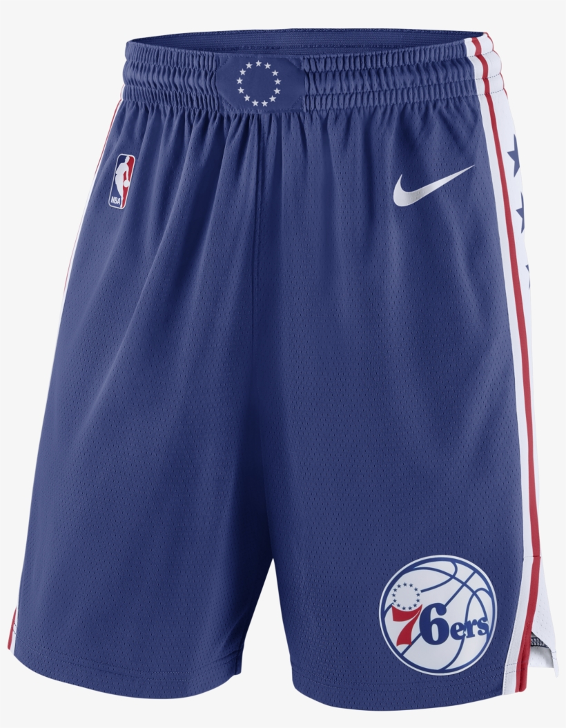 Philadelphia 76ers Men's Icon Swingman Shorts By Nike - Philadelphia 76ers Shorts, transparent png #5368980