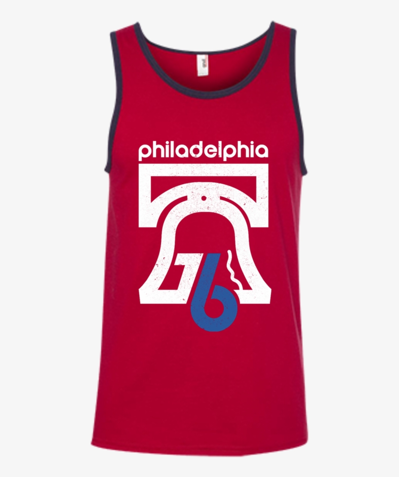 Red Philly 1976 Retro Tank Top - Shirt, transparent png #5369150