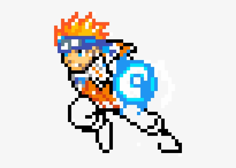 Naruto - Pixel Art Naruto Rasengan, transparent png #5369224
