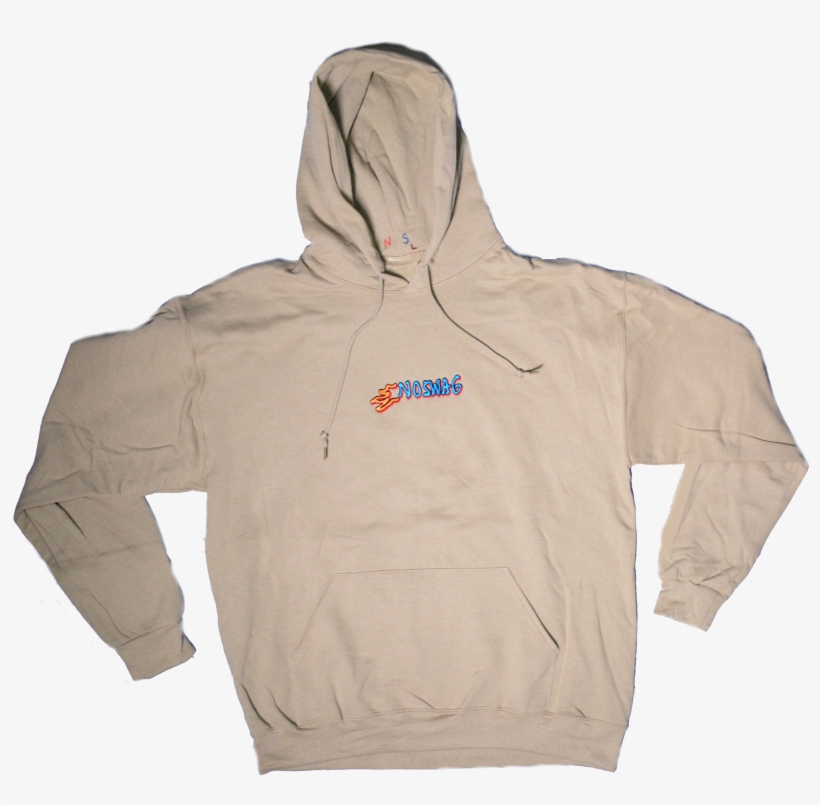Image Of Embroidered Flame Logo Hoodie Khaki - Logo, transparent png #5369347