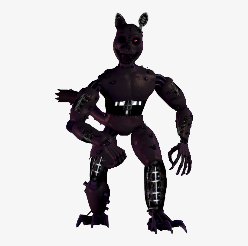 Withered Monster Cat Fnaf Fnac3 Fnaf2 Freetoedit - Five Nights At Candy's 3 Monster Cat, transparent png #5369535