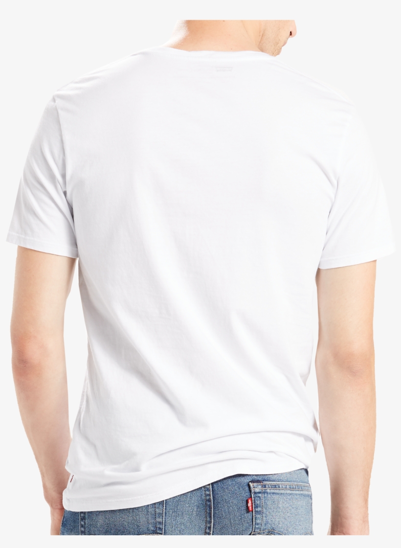 Levis Shirt Weiss S/s Batwing Rückansicht - Levi Strauss & Co., transparent png #5371545