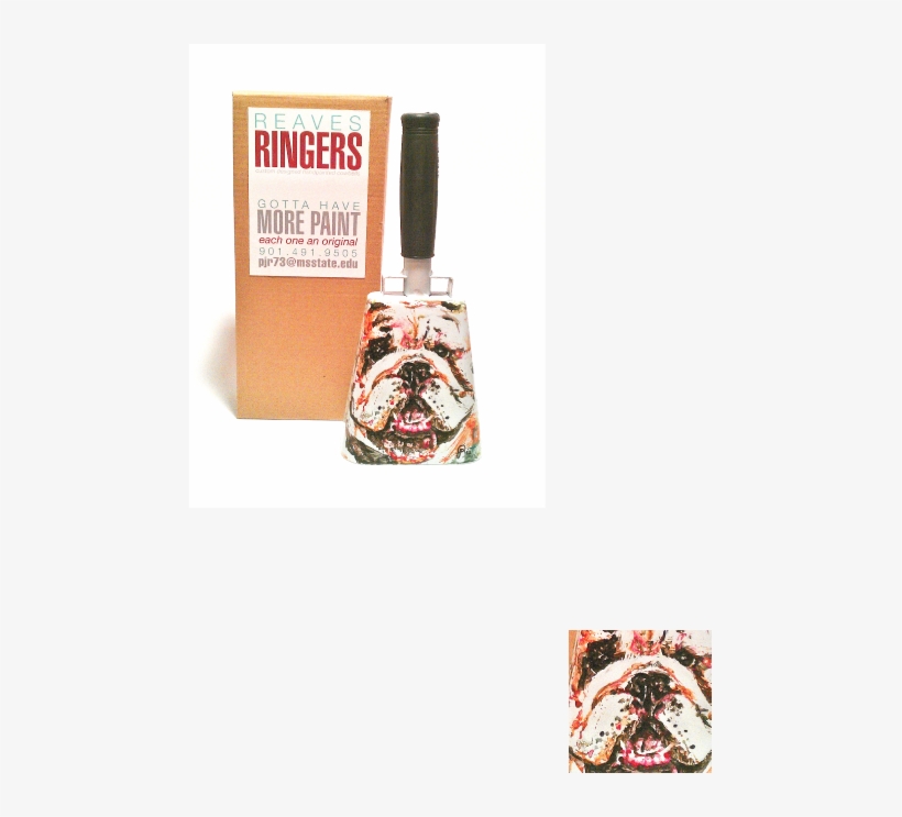 Hand-painted Cowbell By An Amazing Student Artist - Mississippi State University, transparent png #5371549