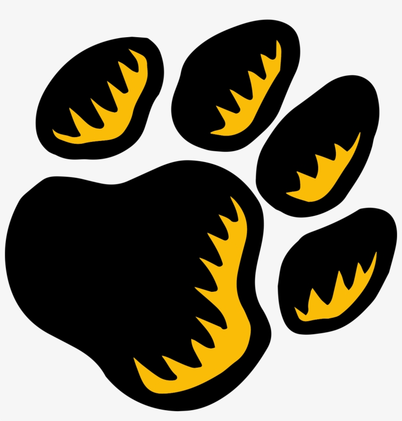 Pioneer Elementary Schoolhome Of The Pioneer Panthers - Panther Paw Prints Clip Art, transparent png #5372670